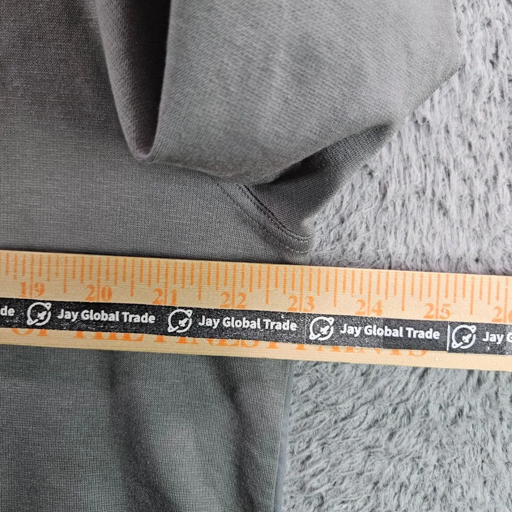 Banana Republic Mens Grey Mixed Media Hooded Full Zip Jacket Large